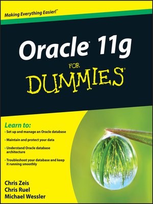 cover image of Oracle 11g For Dummies